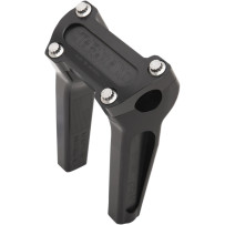 Handlebar Risers — 6" rise, 1" clamp, anodized black