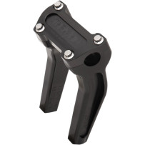 Handlebar Risers — 6.5" rise, 1" clamp, Anodized Black