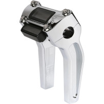 Handlebar Risers — 1" clamp, 6-1/2" rise, 1-1/2" pullback, Chrome