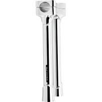 Murdock O/S Risers — 1-1/8" clamp, 10" rise, Chrome