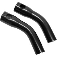 Elite Custom Billet Aluminum Risers — 1" clamp, 7" rise, 2-3/4" pullback, anodized black
