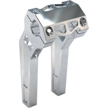 Performance Risers — 32 mm (1-1/4") clamp, 50.8 mm (2") pullback, 20.5 cm (8") rise, Raw finish