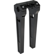 Elevadores de alto rendimiento — elevación 10", abrazadera 1", negro anodizado