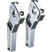 Risers — 25.4 mm (1"), 50.8 mm (2" pullback), 15 cm (6" rise), Chrome