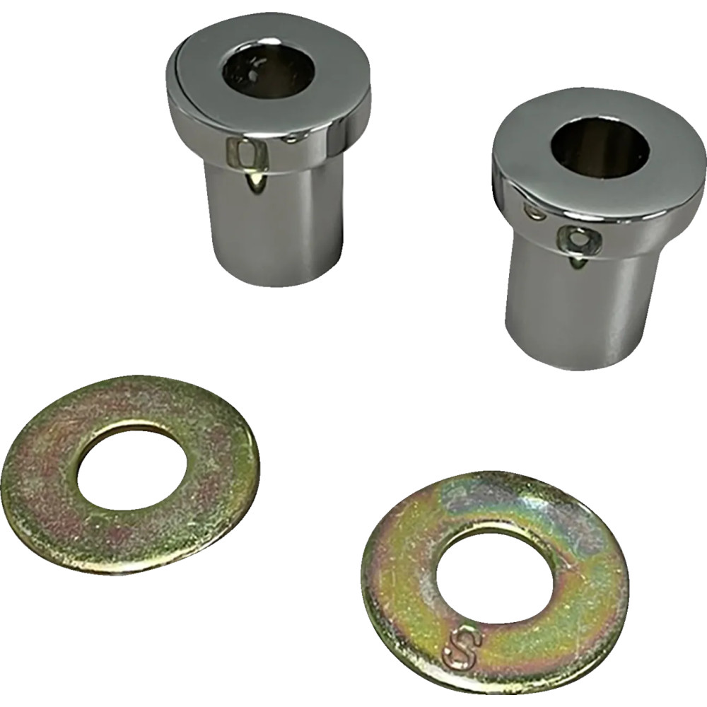 Solid Handlebar Riser Bushing — riser, chrome, pair