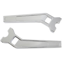 Elevadores de alto rendimiento — 32 mm (1-1/4") de abrazadera, 50.8 mm retroceso, 25.5 cm elevación, cromo