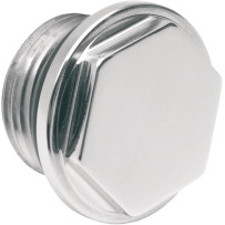 Fuel Tank Outlet Plug — Chrome