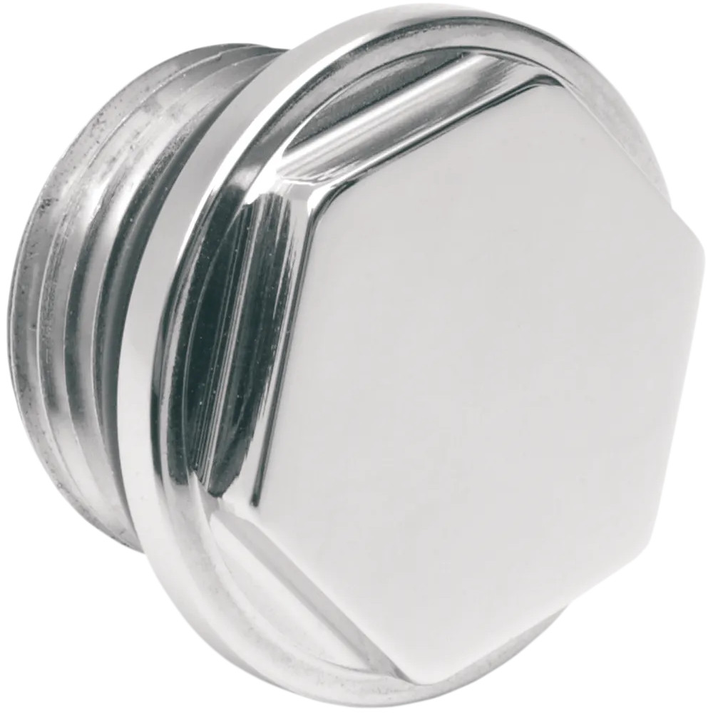 Fuel Tank Outlet Plug — Chrome