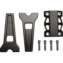 Performance Risers — 1" clamp, 6" rise, powder-coated bronze