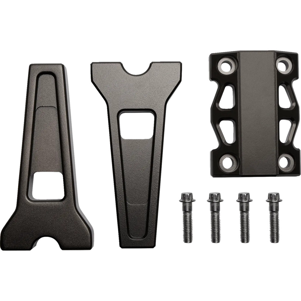 Performance Risers — 1" clamp, 6" rise, powder-coated bronze