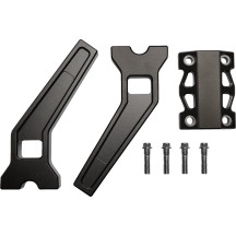 Performance Risers — 1" clamping diameter, 2" pullback, 8" rise, bronze powder-coated