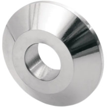 Espaciador de rueda — 19.1 mm (3/4\"), 14.3 mm (0.563\"), delantera derecha, Cromo