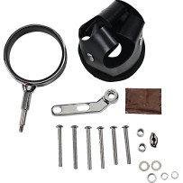 Beverage Carrier — 3-1/8" inside diameter, universal handlebar, Black, Chrome