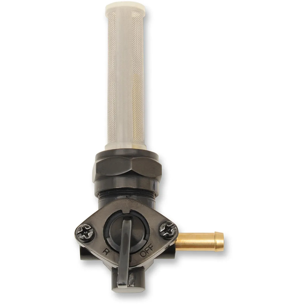 Válvula de combustible — salida 22 mm, racor 7,9 mm (5/16"), negro