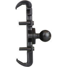 Soporte Quick Grip™ para teléfono con bola — bola de 1", negro, acabado mate