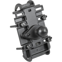 Soporte Quick Grip™ para teléfono con bola — bola de 1", negro, acabado mate