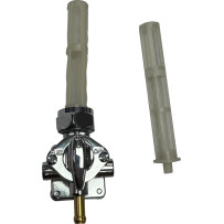 Vacuum Petcock — Downward outlet, Chrome