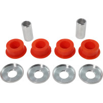 Heavy-Duty Handlebar Riser Bushings — Polished silver