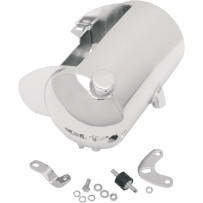 Custom Oil Tank — 3.3 qt, side-fill, chrome