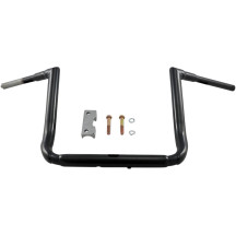 Manillar 1-1/2" Grande Twin Peaks Touring — abrazadera 1-1/2", elevación 14", ancho 36-1/2", negro brillo