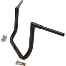 Manillar 1-1/2" Grande Twin Peaks Touring — abrazadera 1-1/2", elevación 14", ancho 36-1/2", negro brillo