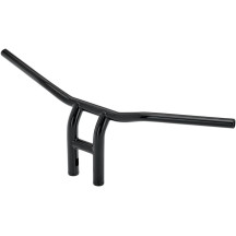 Barra en T de 1" — 25,4 mm (1"), 30" ancho, 10" alzada, Negro brillo
