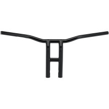 T-Bar de 1" — diámetro 1", altura 12", ancho 30", negro brillo