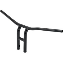 T-Bar de 1" — diámetro 1", altura 12", ancho 30", negro brillo