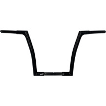 1-1/4" EZ Install Flat Top Handlebar — 1" clamp, 35" width, Black