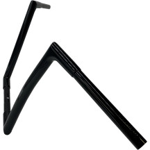 1-1/4" EZ Install Flat Top Handlebar — 1" clamp, 35" width, Black