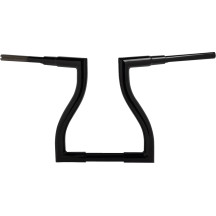 Pre-Wired Thresher Handlebar — 32 mm clamp, 35.5 cm rise, 82.5 cm width, Black