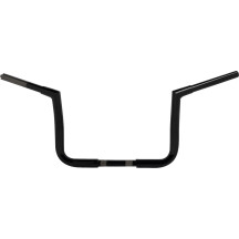 Manillar Twin Peaks pre-cableado — 85 cm de ancho, 25,5 cm de elevación, 25,4 mm de abrazadera, Negro