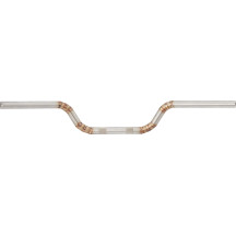 Manillar Moto — 76 cm (30\"), 25.4 mm (1\") diámetro, 12.5 cm (5\") elevación, Plateado