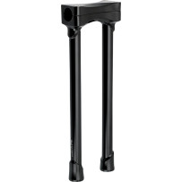 Murdock O/S Risers — 28.6 mm (1-1/8") clamp, 14" rise, black satin