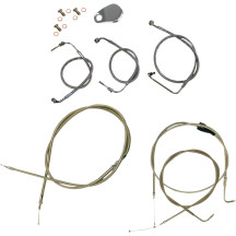 Standard Stainless Braided Handlebar Cable/Brake Line Kit