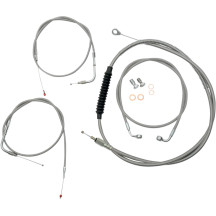Standard Stainless Braided Handlebar Cable/Brake Line Kit
