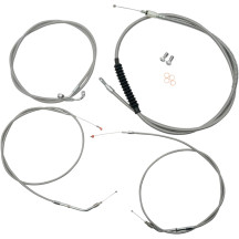 Standard Stainless Braided Handlebar Cable/Brake Line Kit