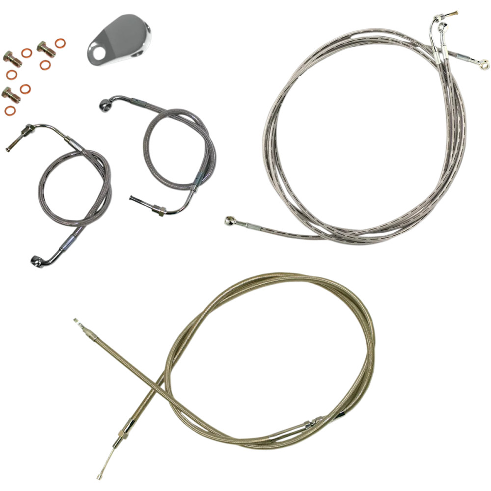 Standard Stainless Braided Handlebar Cable/Brake Line Kit Standard Stainless Braided Handlebar Cable/Brake Line Kit