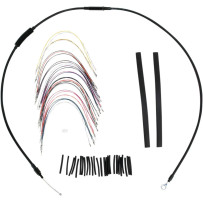 Kit completo de cables/líneas de vinilo negro para Ape Hangers — 33 cm (13\"), Ape Hanger, Negro
