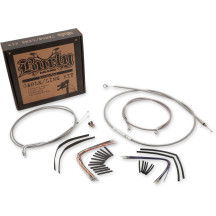 Complete Stainless Braided Handlebar Cable/Brake Line Kit