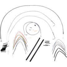 Complete Stainless Braided Handlebar Cable/Brake Line Kit