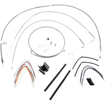 Complete Stainless Braided Handlebar Cable/Brake Line Kit