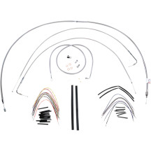Complete Stainless Braided Handlebar Cable/Brake Line Kit