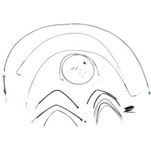 Complete Stainless Braided Handlebar Cable/Brake Line Kit