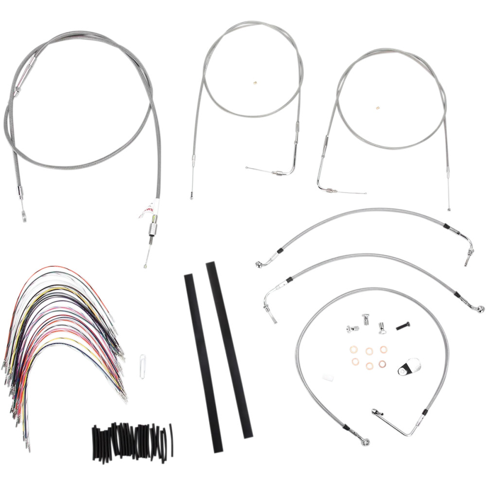 Complete Stainless Braided Handlebar Cable/Brake Line Kit Complete Stainless Braided Handlebar Cable/Brake Line Kit