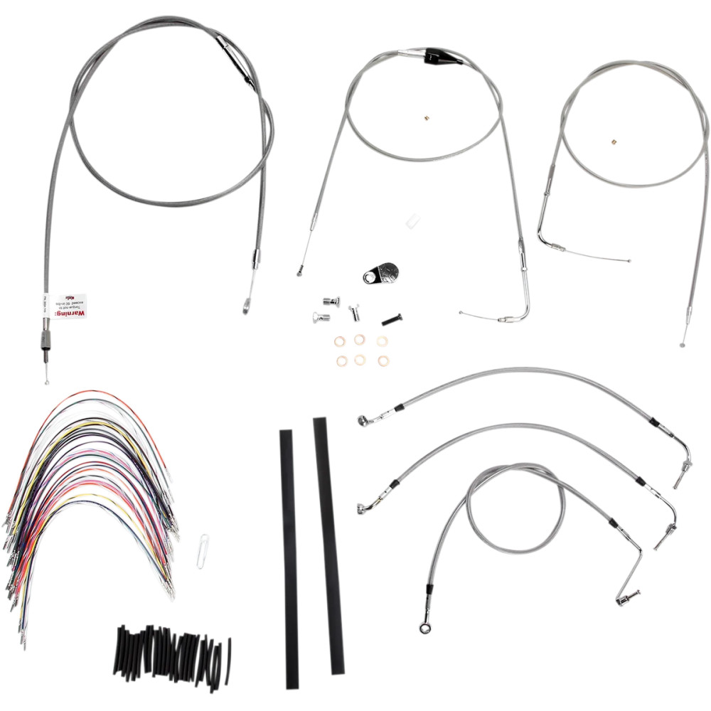 Kit de línea de freno/cable de manillar trenzado de acero inoxidable completo