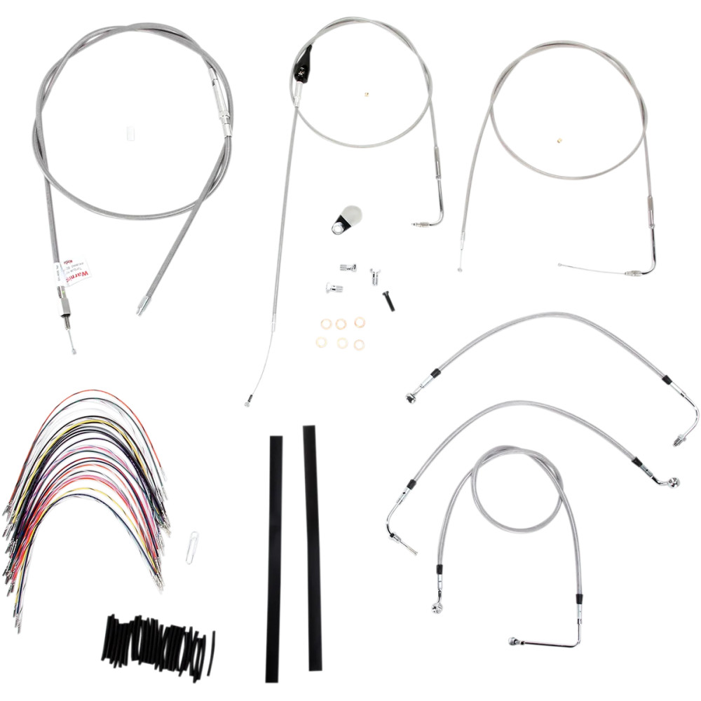 Kit de línea de freno/cable de manillar trenzado de acero inoxidable completo