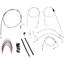 Kit de línea de freno/cable de manillar trenzado de acero inoxidable completo