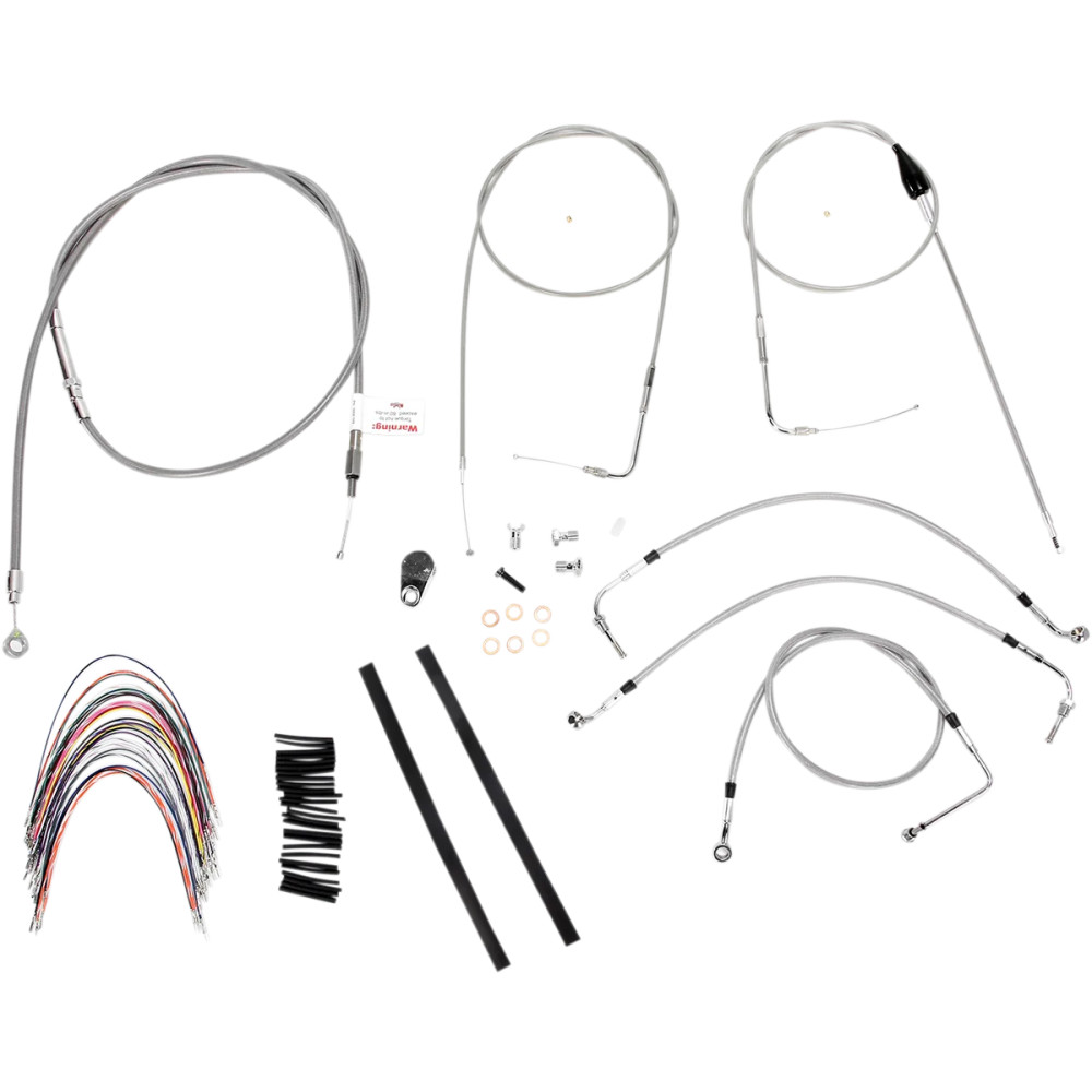 Kit de línea de freno/cable de manillar trenzado de acero inoxidable completo