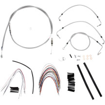 Complete Stainless Braided Handlebar Cable/Brake Line Kit